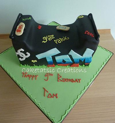 Skater Ramp Cake  - Cake by Caketastic Creations