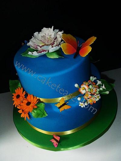 Butterfly Garden - Cake by CakeTease