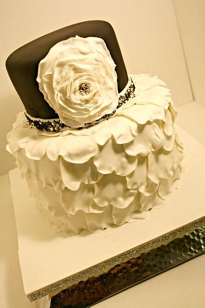 Black and white Casual Birthday - Cake by Sam M