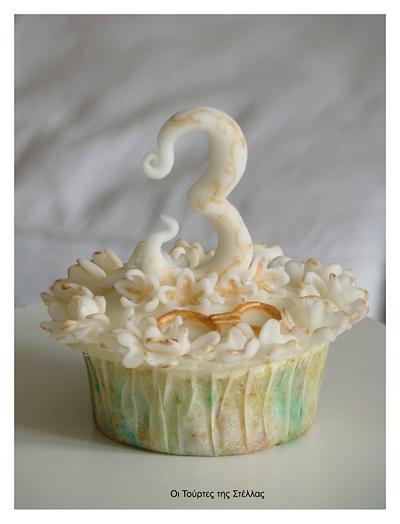 Wedding anniversary cupcake - Cake by Stella Markopoulou