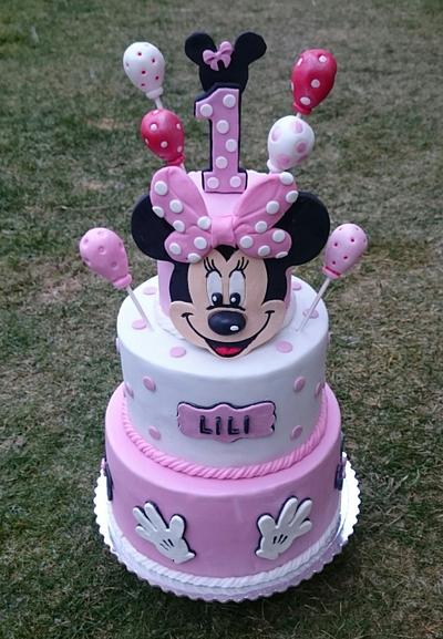 Minnie mouse birthday cake - Cake by AndyCake