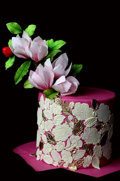 Pink Magnolias  - Cake by Anand