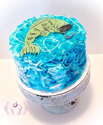 Gone fishing - Cake by Cups-N-Cakes 