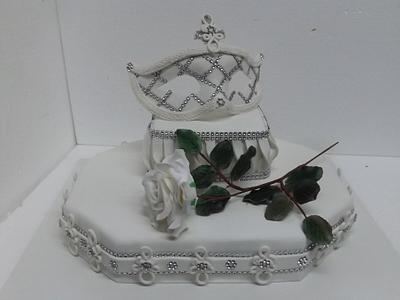 White Mask & Rose - Cake by Katarina