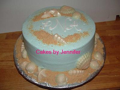 Beach Shower - Cake by Jennifer C.