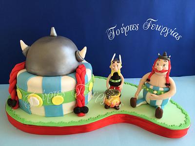 Asterix Obelix cake - Cake by Georgia Ampelakiotou