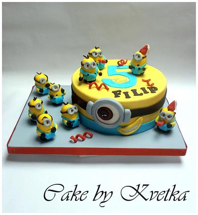 minions cake - Cake by Andrea Kvetka