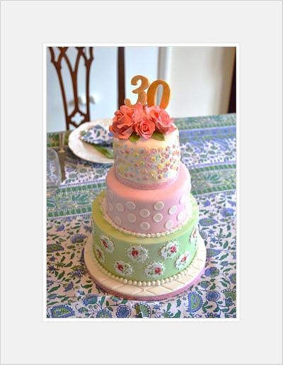 Cath Kidston birthday cake - Cake by Rebecca Grace