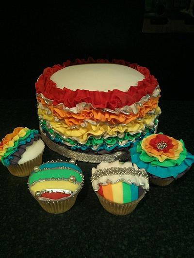 Rainbow Madness - Cake by Kelly Ellison