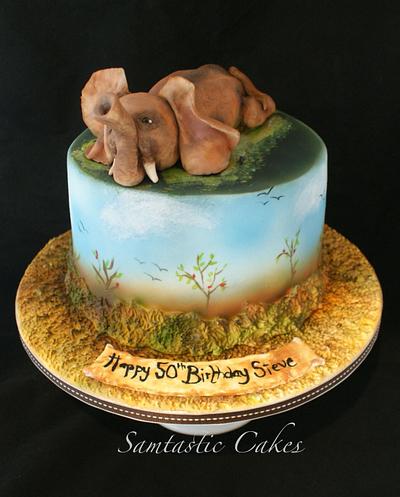 Elephant Design - Cake by Sam Herbert