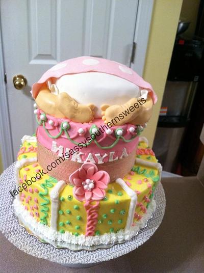 Bottoms UP baby Shower Cake - Cake by Janavee