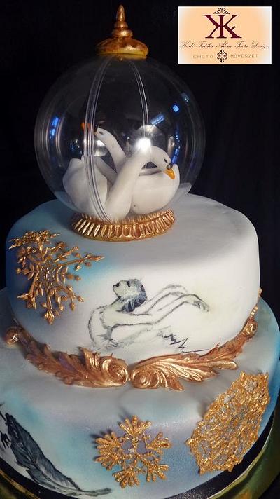 Lake of swann cake - Cake by Fatiha Kadi