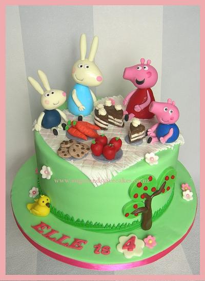Peppa and Friends Picnic ~ - Cake by Mel_SugarandSpiceCakes