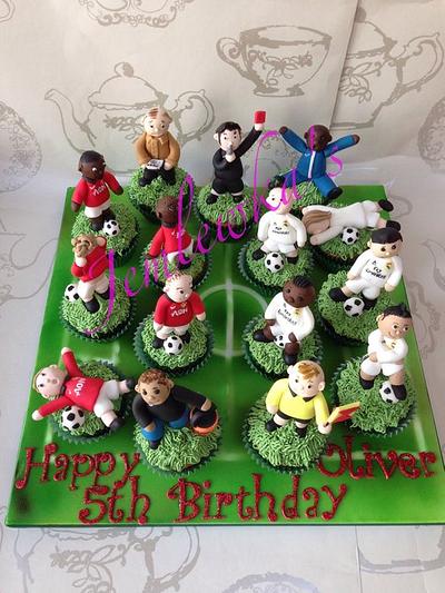 Football cupcakes  - Cake by Jemlewka's cupcakes 