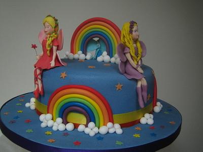 Rainbow Fairy Cake - Cake by minkyman
