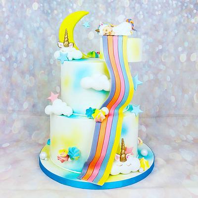 Baby unicorn - Cake by Cindy Sauvage 