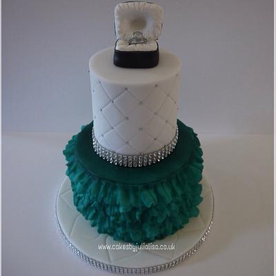 Engagement Cake - Cake by Cakes by Julia Lisa