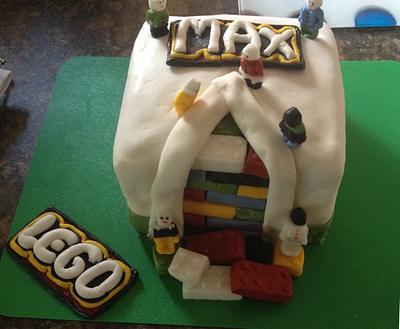Lego birthday cake  - Cake by Viv