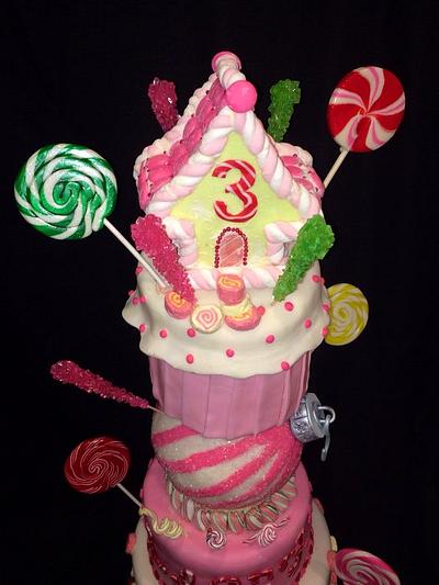 Candyland Christmas Birthday Cake - Cake by Jenny Kennedy Jenny's Haute Cakes