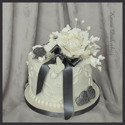 Sliver wedding Anniversary! - Cake by Karen Dodenbier