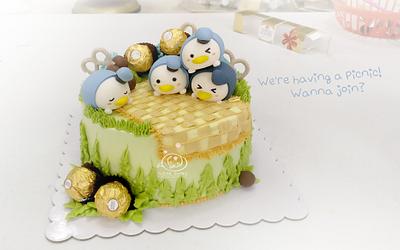 Tsumtsum picnic - Cake by Sugar Snake Cake