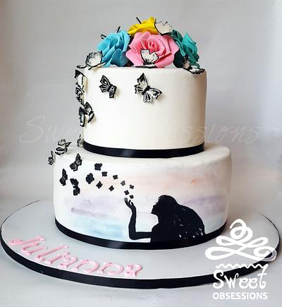 Butterfly Wish Cake - Cake by Sweet Obsessions Cake Co