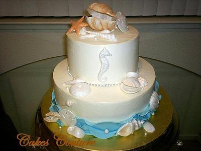 Seascape Anniversary Cake - Cake by Cakeicer (Shirley)