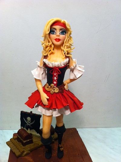 My pirate fairy  - Cake by Gabriela Doroghy