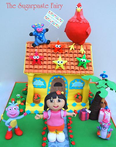 Dora and friends - Cake by The Sugarpaste Fairy