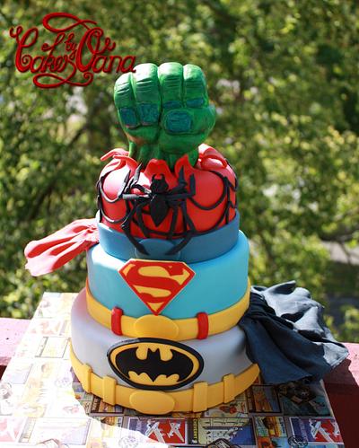 super hero cake - Cake by cakesbyoana