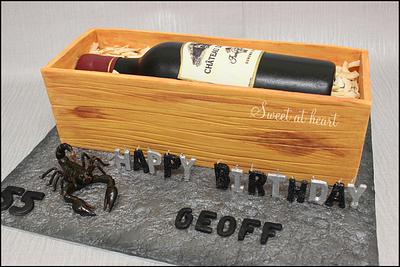 Wine bottle - Cake by Cakes by Rasa