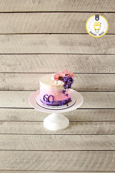 60th Birthday - Cake by Midnight Kakery