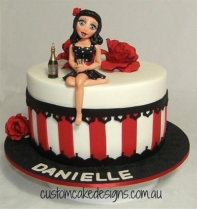 Rockabilly Girl Cake - Cake by Custom Cake Designs