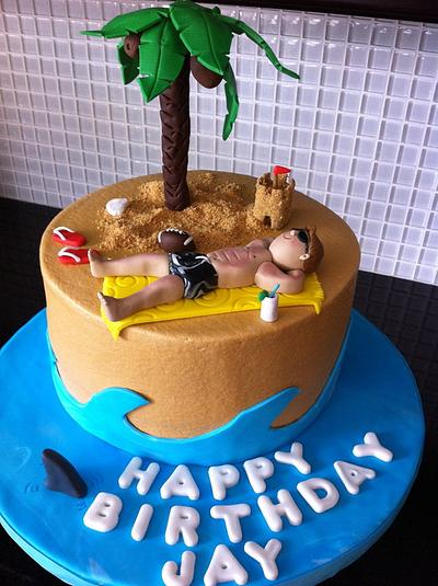 Beach bum cake - Cake by Carol