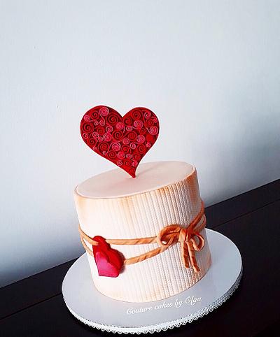 Valentine's cake - Cake by Couture cakes by Olga