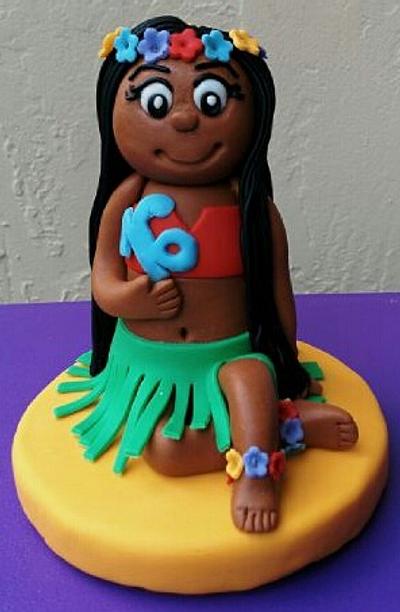 Hawaiana Girl. - Cake by Amazing Cake Topper
