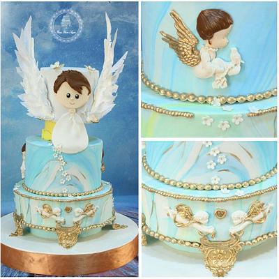 Baby Angle cake - Cake by yumyumsugar