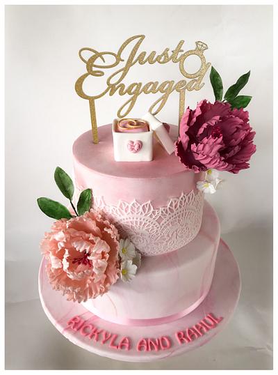 Just Engaged! - Cake by Homebaker