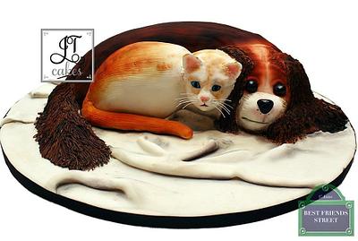 Carved cake. Best friend's cake collaboration - Cake by JT Cakes