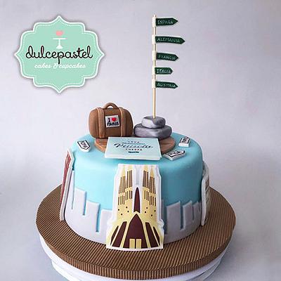 Torta Viaje - Travel cake - Cake by Dulcepastel.com