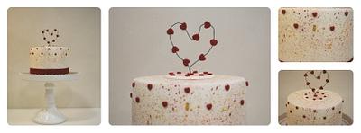 VALENTINES CAKE - Cake by Ponona Cakes - Elena Ballesteros