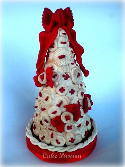 Christmas tree buttons - Cake by CakePassion