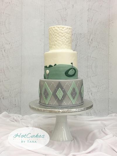 Golf themed wedding  - Cake by HotCakes by Tara