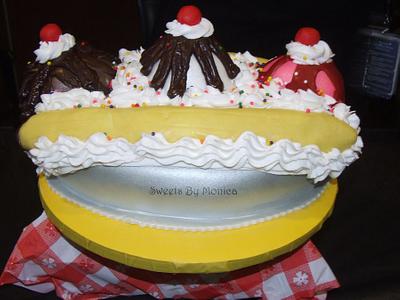 Banana Split Cake - Cake by Sweets By Monica