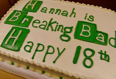 Breaking Bad Cake in ALL buttercream - Cake by Nancys Fancys Cakes & Catering (Nancy Goolsby)