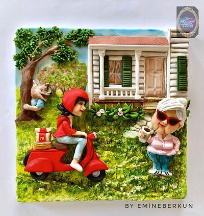 Once upon today/ Little Red Riding Hood and her grandmother - Cake by Emine