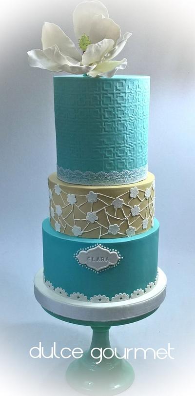 Tiffany blue for Clara - Cake by Silvia Caballero