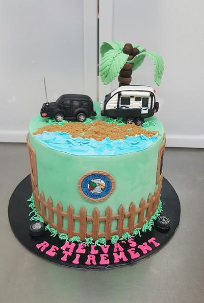 Melva's Retirement cake - Cake by The Custom Piece of Cake