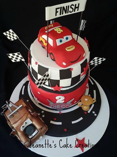 Lightning McQueen and Mater - Cake by Jeanette's Cake Creations and Courses