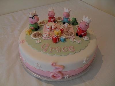 Peppa pig picnic time - Cake by Marie 2 U Cakes  on Facebook